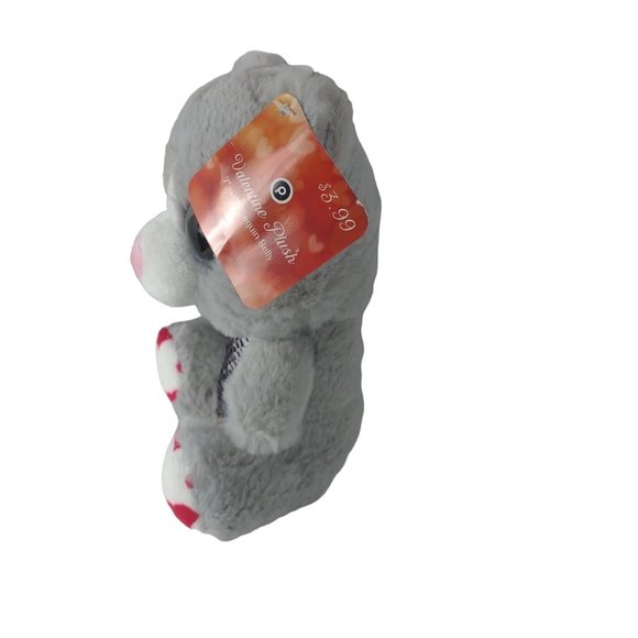 Publix Valentine's Bear W/Sequin Belly Plush 7" Stuffed Animal - Picture 5 of 7